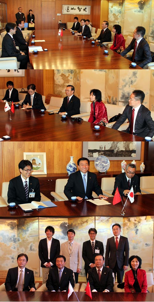 大西秀人高松市長を表敬訪問の写真