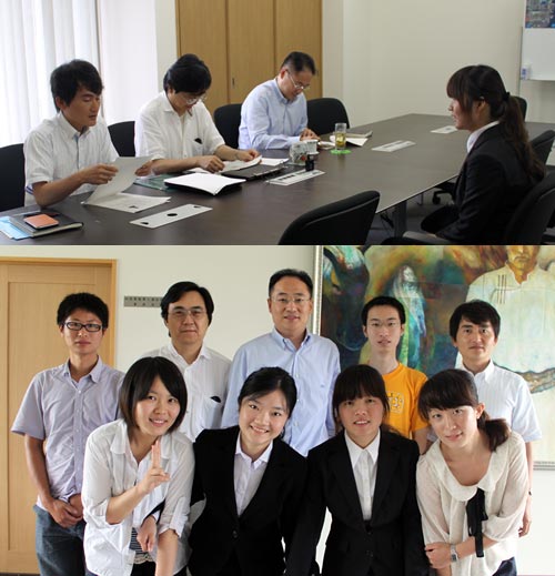 第3回『中国人私費留学生奨学金』の面接の写真